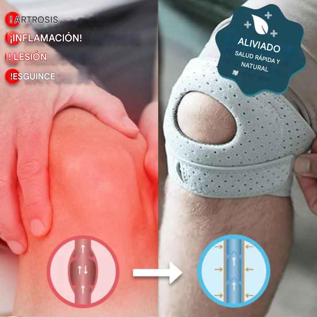 Rodillera con tecnología de alineación biomecánica realinea su articulación