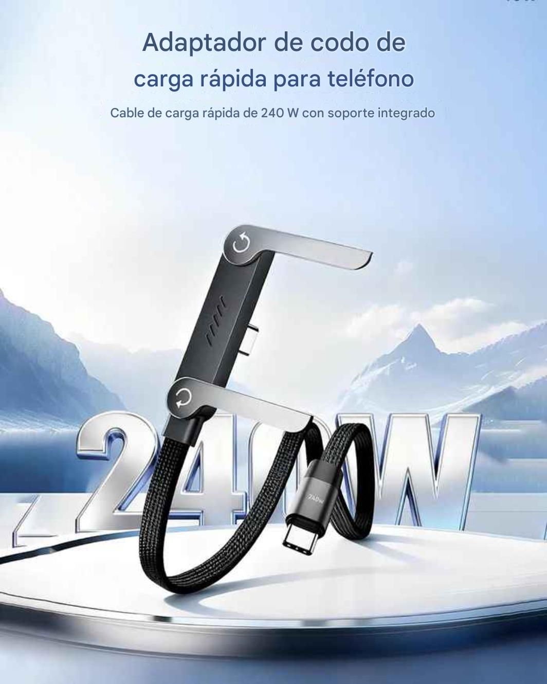 Cable de carga con soporte 2 en 1