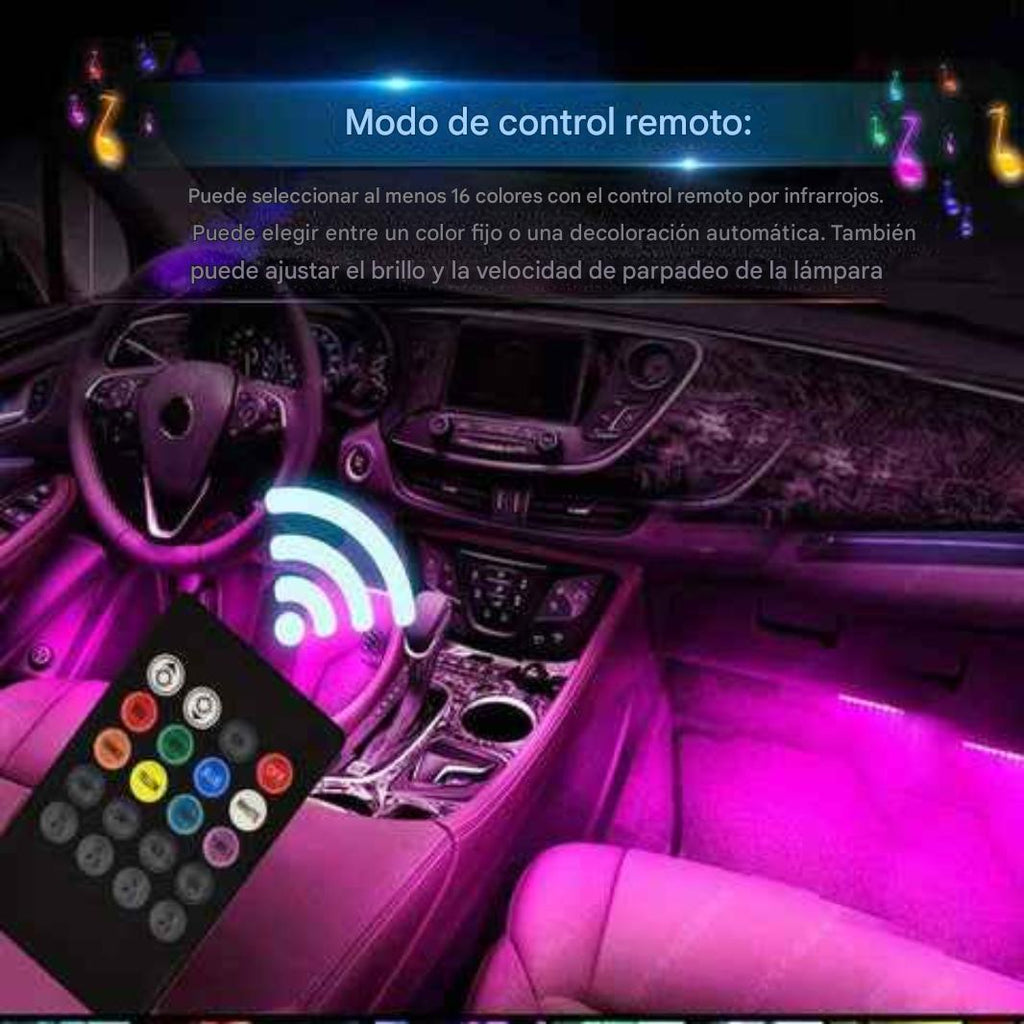 🎁 PAGA 1 LLEVA 2 Luces ambientales para carros
