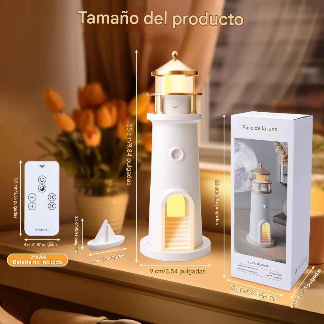 Lámpara de luna, faro de proyección