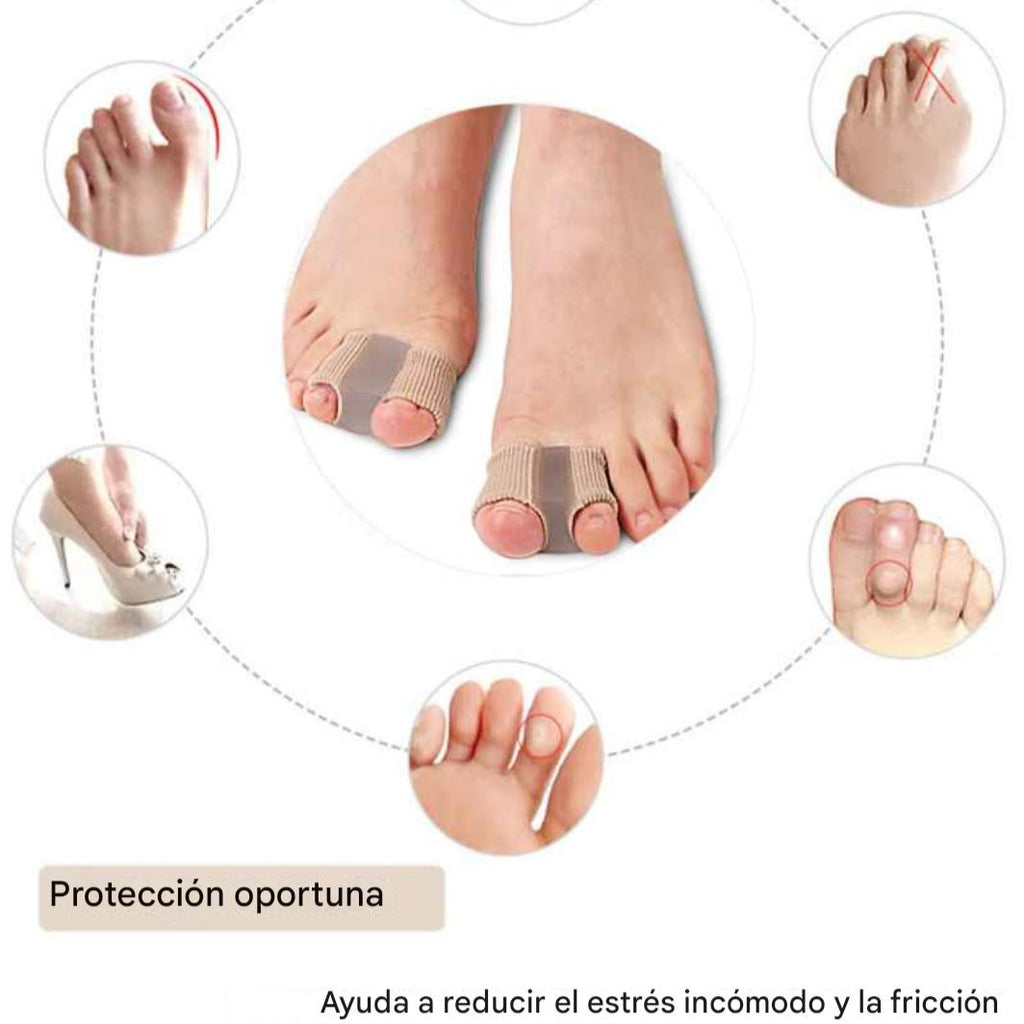 Par Separadores de dedos alivio del dolor y alineación cómodos