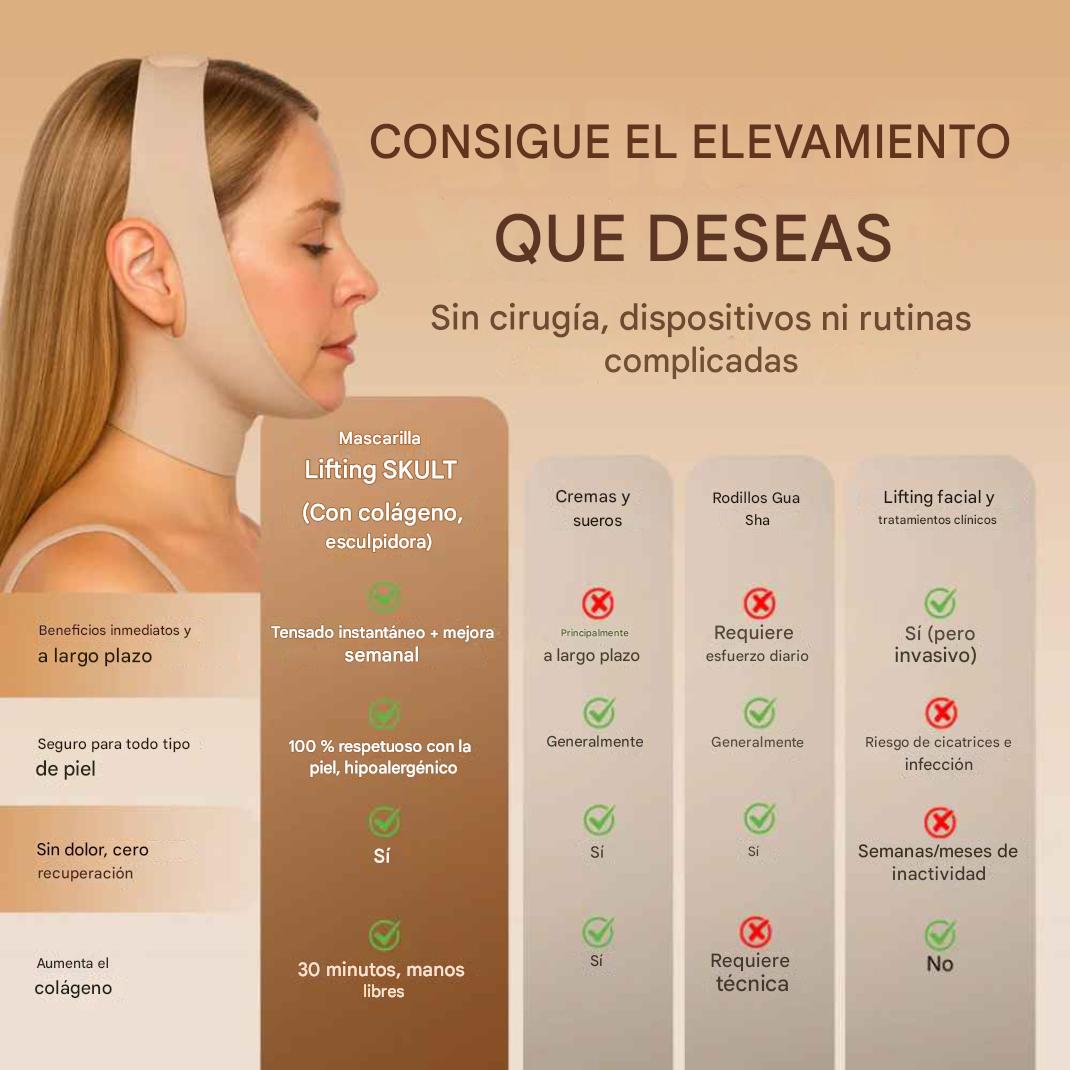 Mascara envoltoria para esculpir el rostro