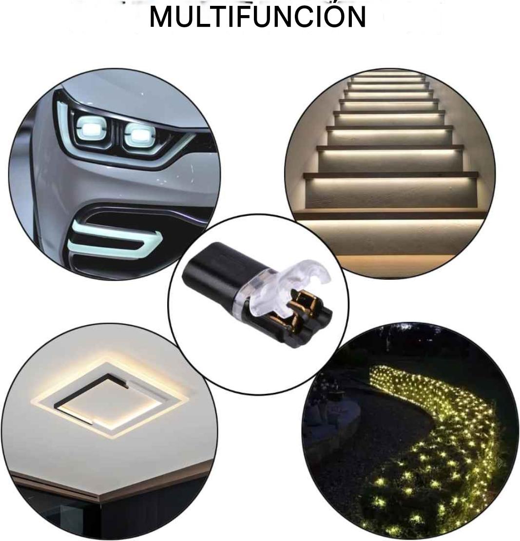 PACK DE 20 Conectores de cable sin soldadura de 2 pines