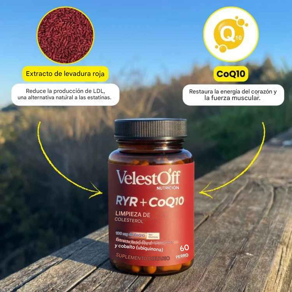 Limpieza de colesterol con arroz de levadura roja y CoQ10