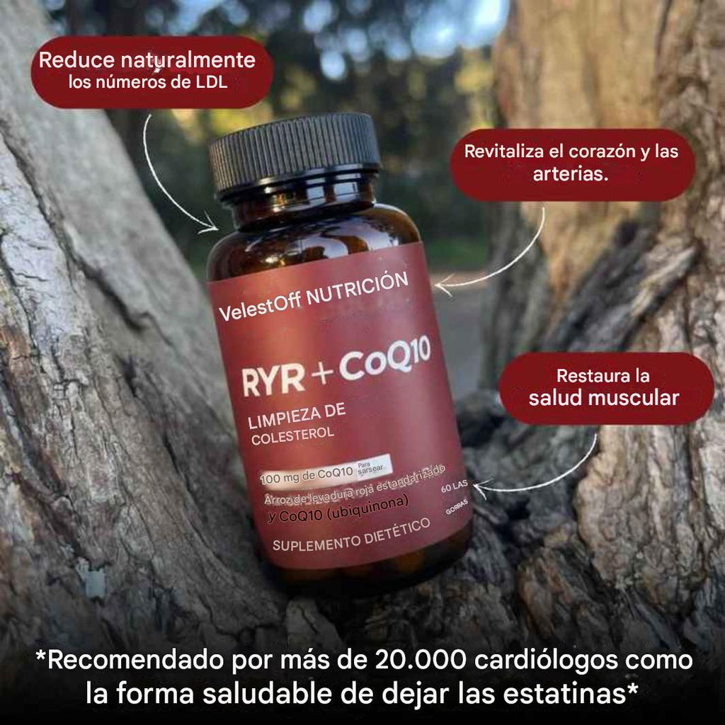 Limpieza de colesterol con arroz de levadura roja y CoQ10