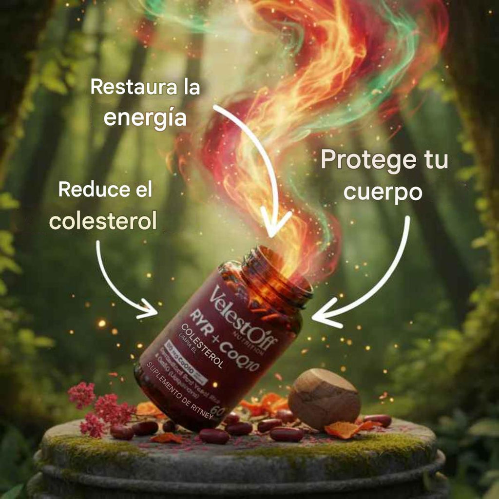 Limpieza de colesterol con arroz de levadura roja y CoQ10