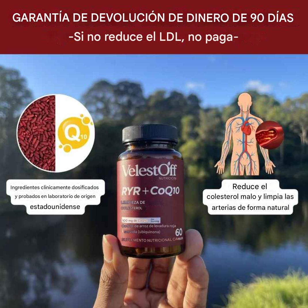 Limpieza de colesterol con arroz de levadura roja y CoQ10