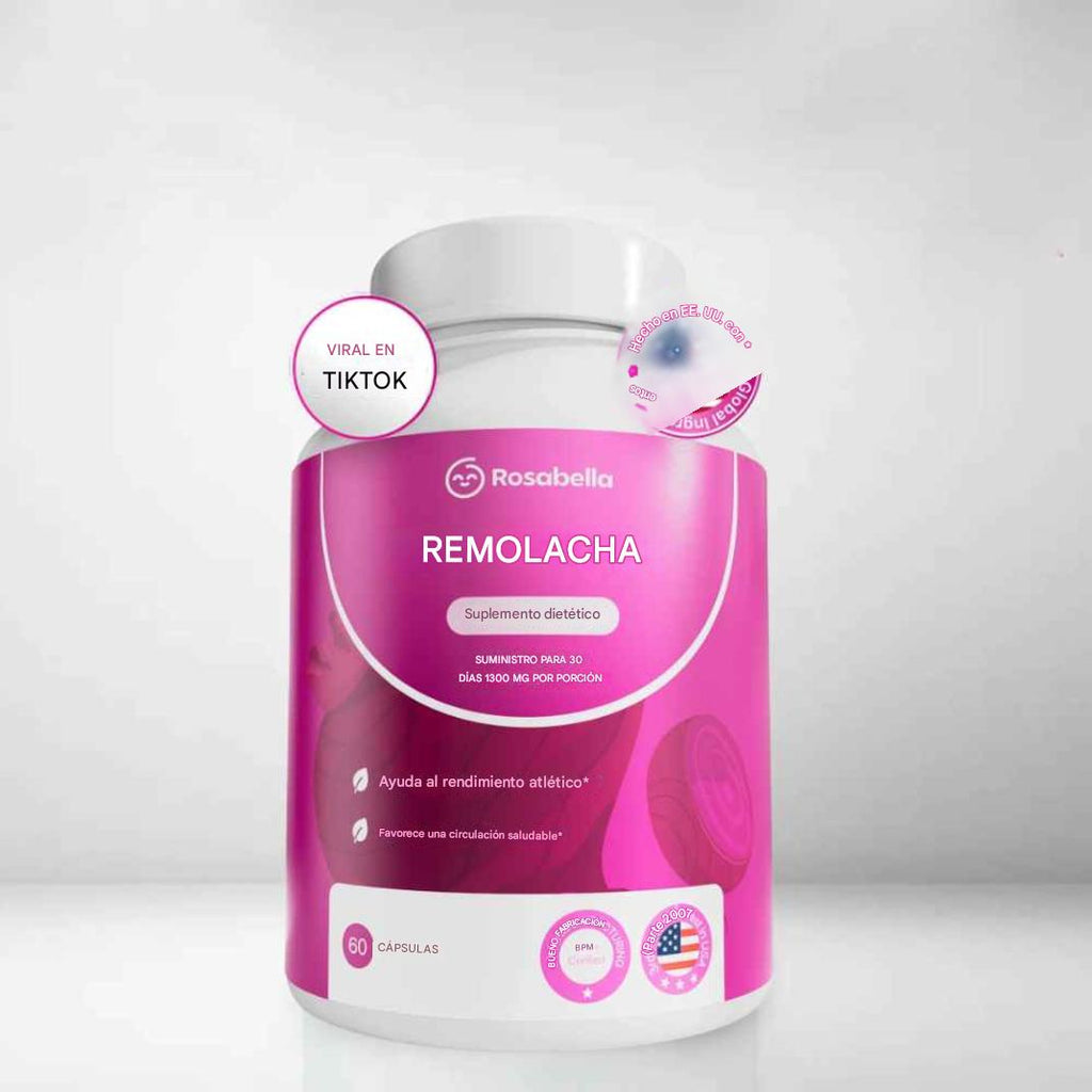 Cápsulas de remolacha Rosabella para favorecer la circulación y la vitalidad