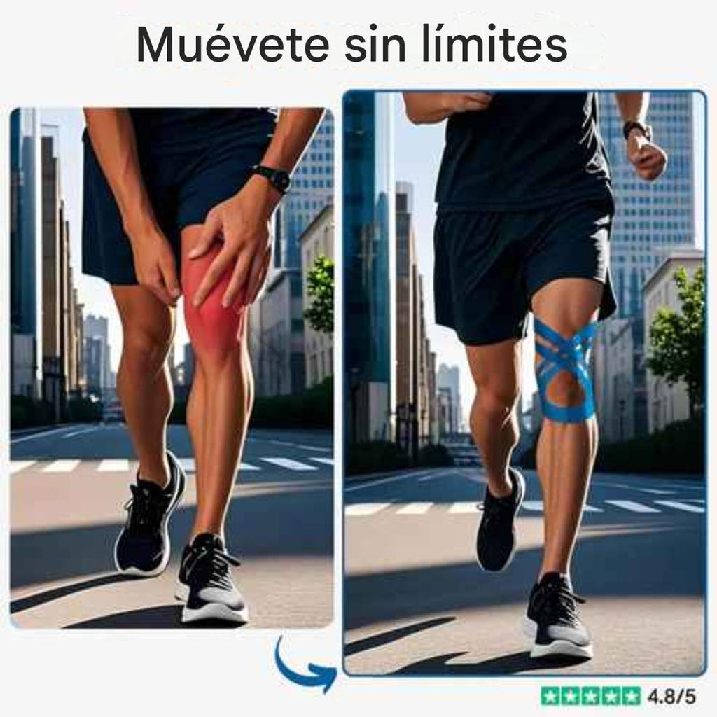 Paquete de 10 vendajes adhesivos para rodilla