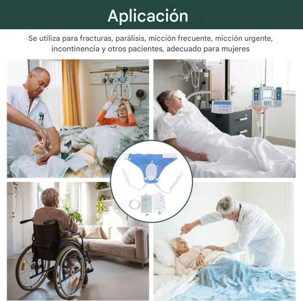 Bolsa de drenaje de orina reutilizable y portátil de grado médico