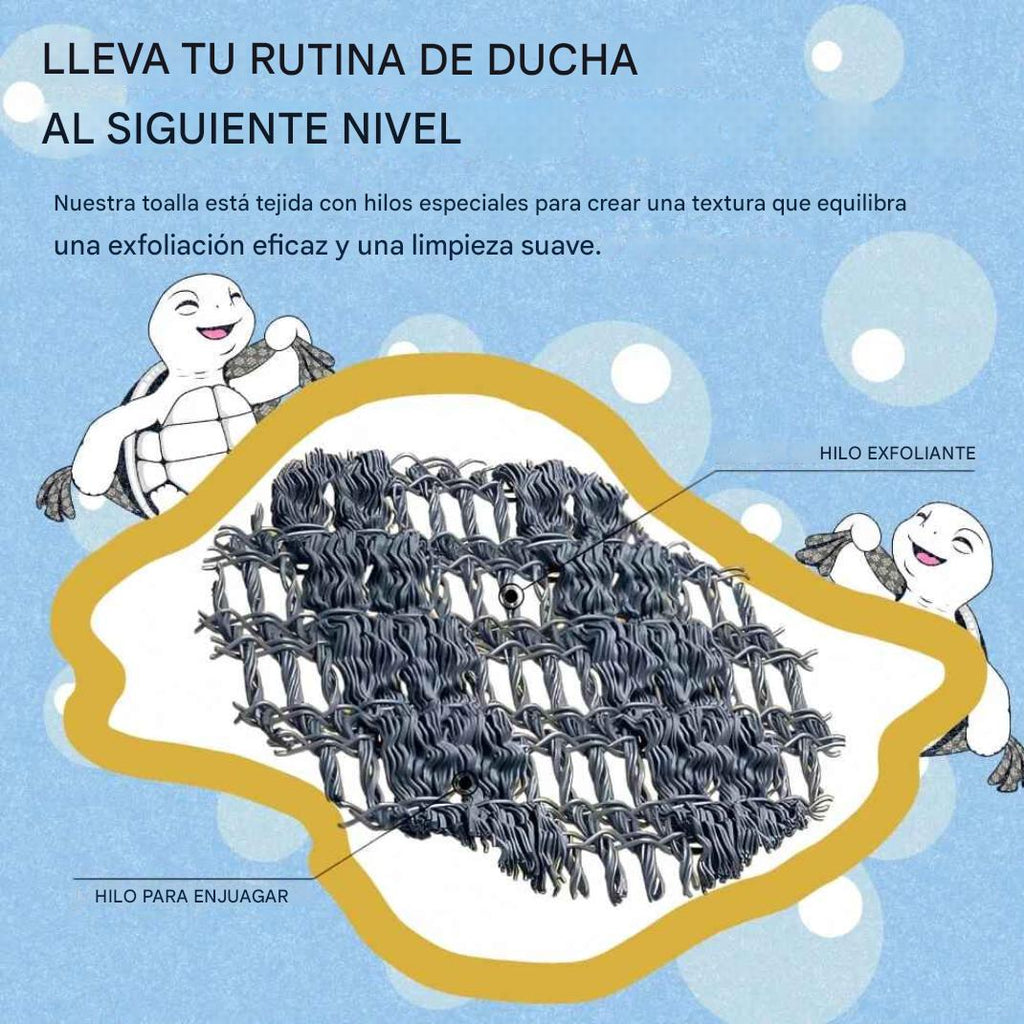 Toalla de ducha antibacteriana exfoliante Blissal