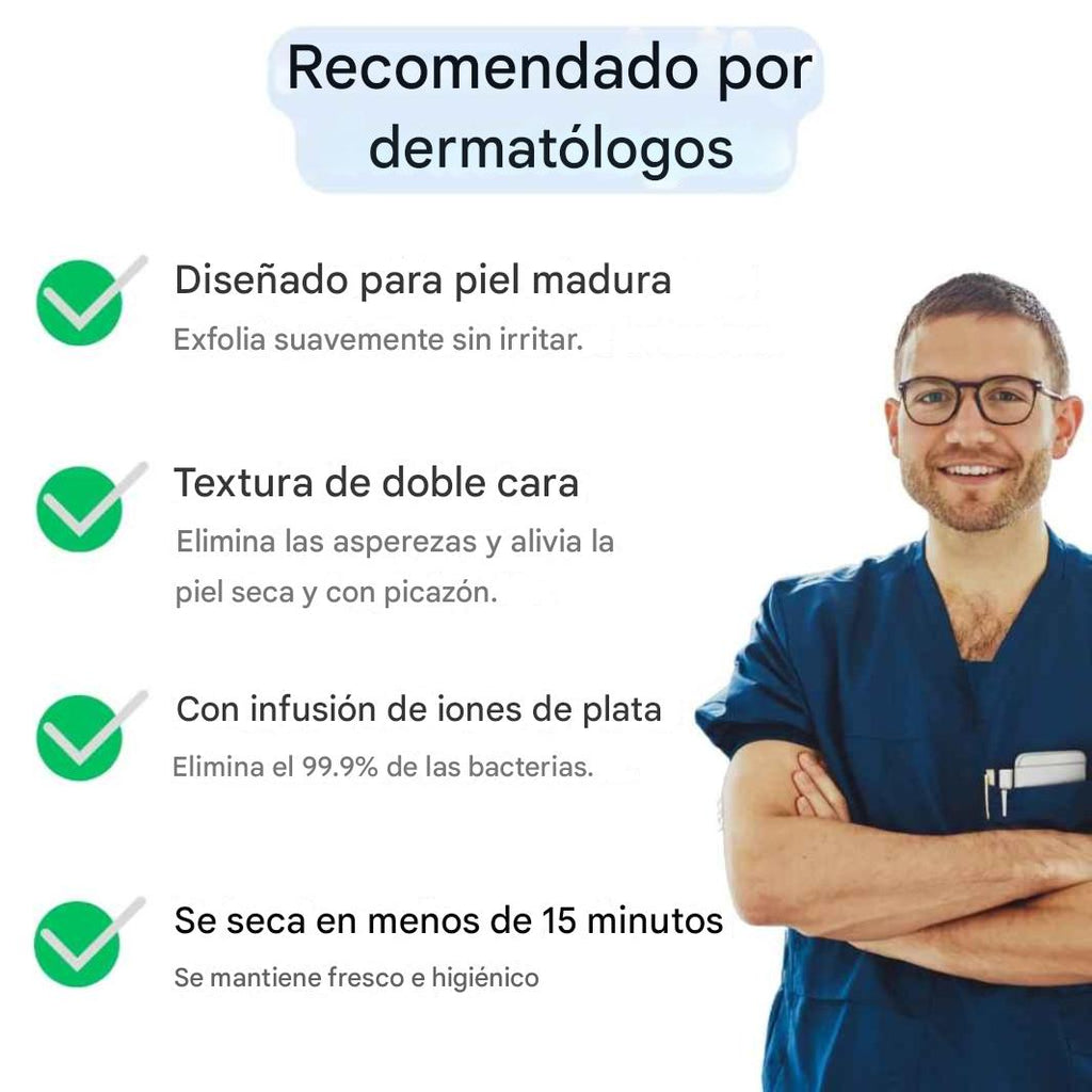 Toalla de ducha antibacteriana exfoliante Blissal