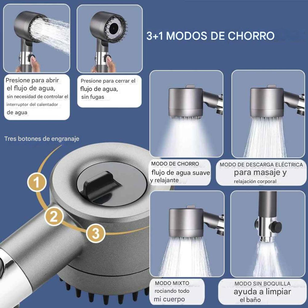 DUCHA MULTIFUNCIONAL DE MASAJE Y CUIDADO DE LA PIEL