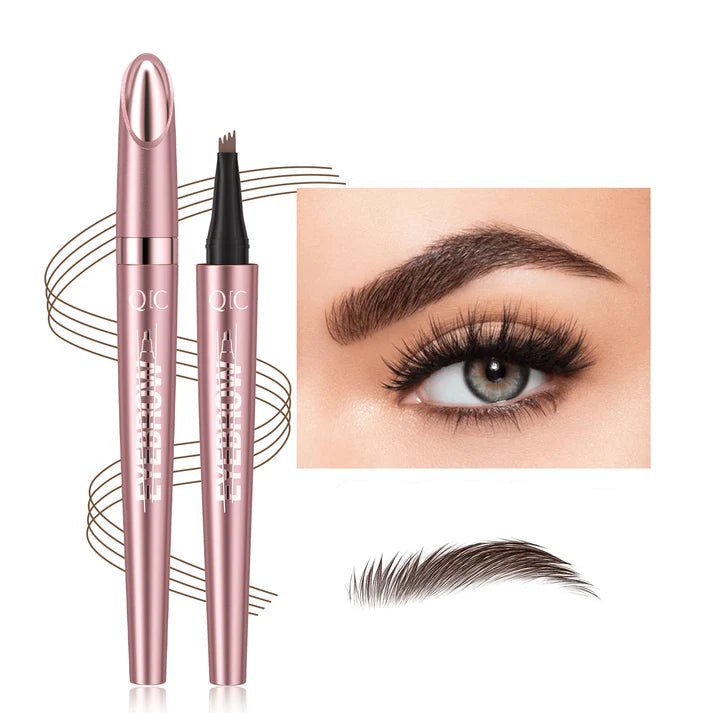 Lápiz de cejas 3D para microblading (4 puntas) y resistente al agua