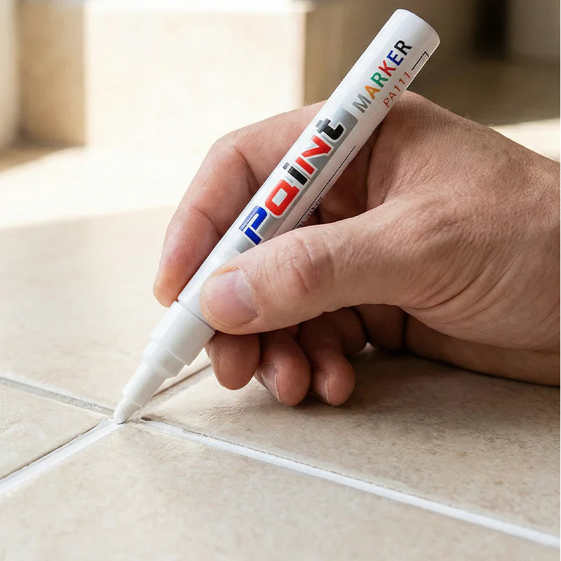 PAGA 1 LLEVA 2 Rotulador para juntas de azulejos resistente al agua color blanco