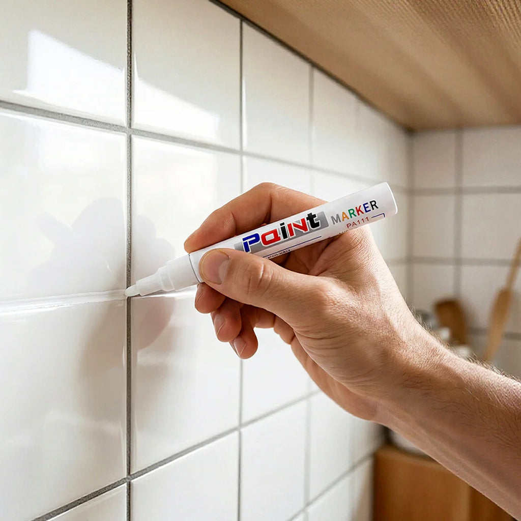 PAGA 1 LLEVA 2 Rotulador para juntas de azulejos resistente al agua color blanco
