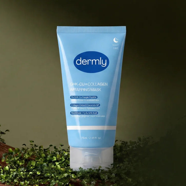 Mascarilla de envoltura nocturna Dermly GHK-Cu, colágeno
