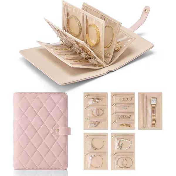 Elegante bolsa portátil para guardar joyas