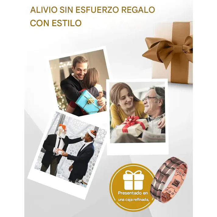 Pulsera magnética de cobre puro: alivia dolor y mejora circulación